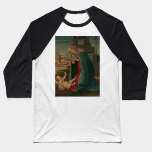 The Nativity by Workshop of Botticelli. Baseball T-Shirt